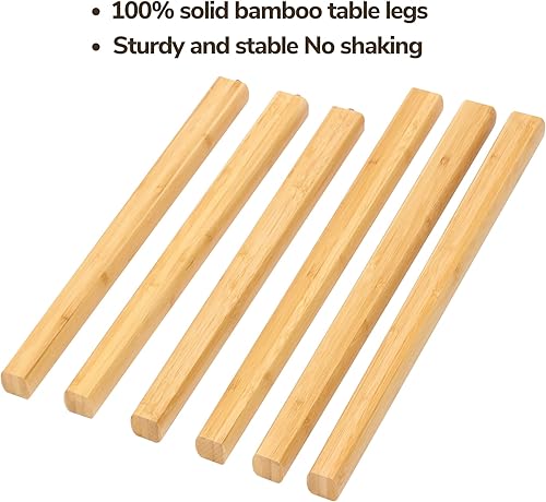 Miniatura 28 de BAMEOS Mesa auxiliar triangular anidable de bambú, juego de 2 mesas auxiliares modernas minimalistas para sala de estar, balcón en blanco y gris