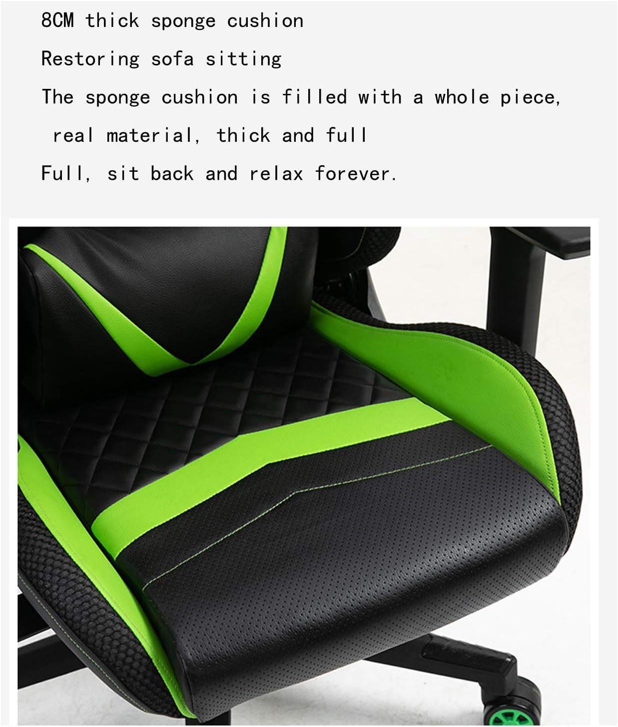Renovation House Gaming Chair Liftable Swivel Chair Reclining Lazy Chair High Elastic Cotton Ergonomic Computer Chair Home Gaming Gaming Chair Office Red image 4