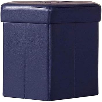 Foot Stool Dressing Table Footrest Sofa Stool, Home Can Sit Storage Bench Shoe Bench Hexagonal PU Storage Stool 4339.5cm Seat
