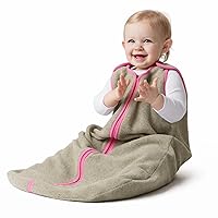 Vista 11 de Saco de dormir para bebé - Forro polar premium, manta vestible de interior - Niños y niñas. Se adapta a bebés, con convenientes correas de hombro