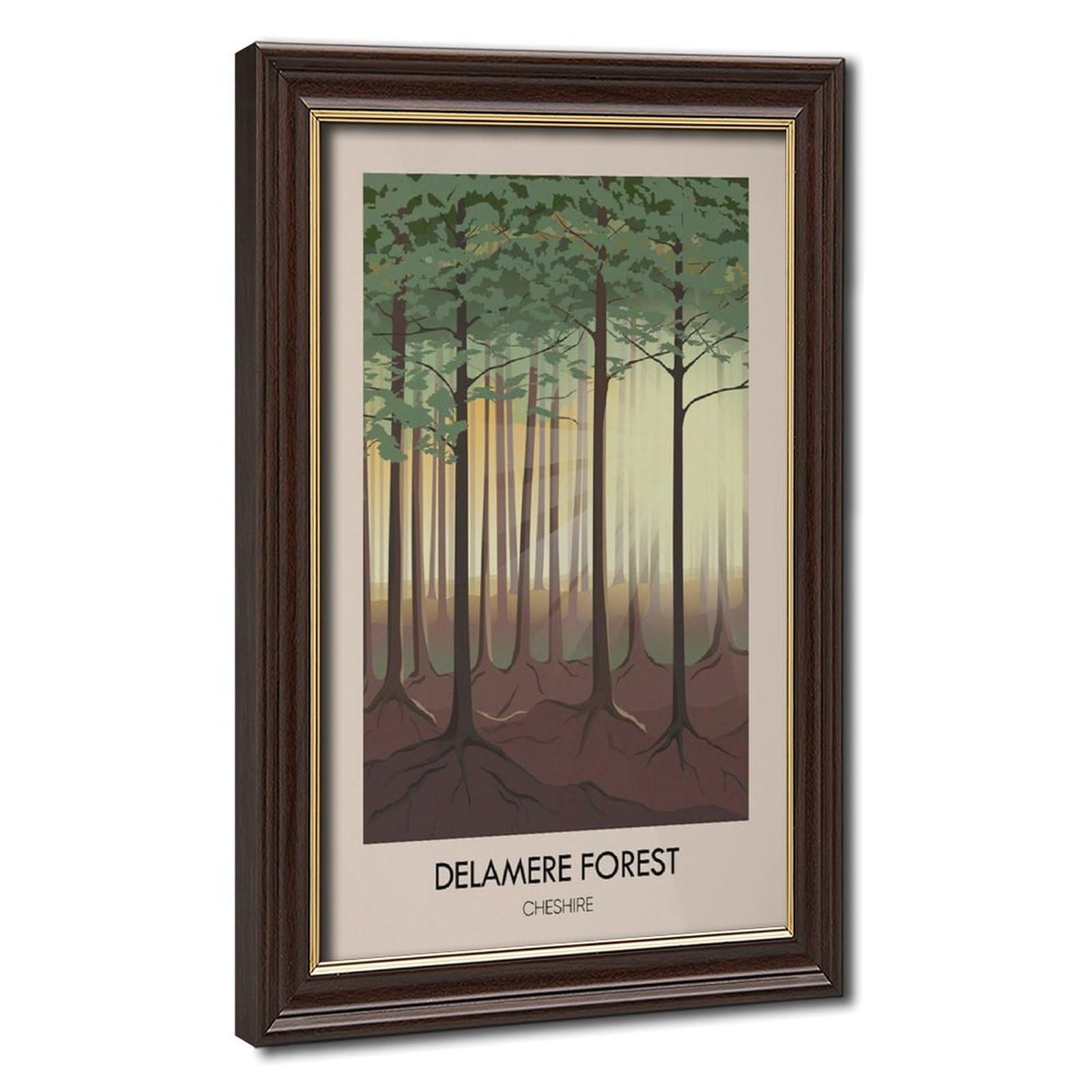 Bareronor Delamere Forest Canvas Poster Wall Art Decor Print Picture Paintings for Living Room Bedroom Decoration 16" L X 24" W