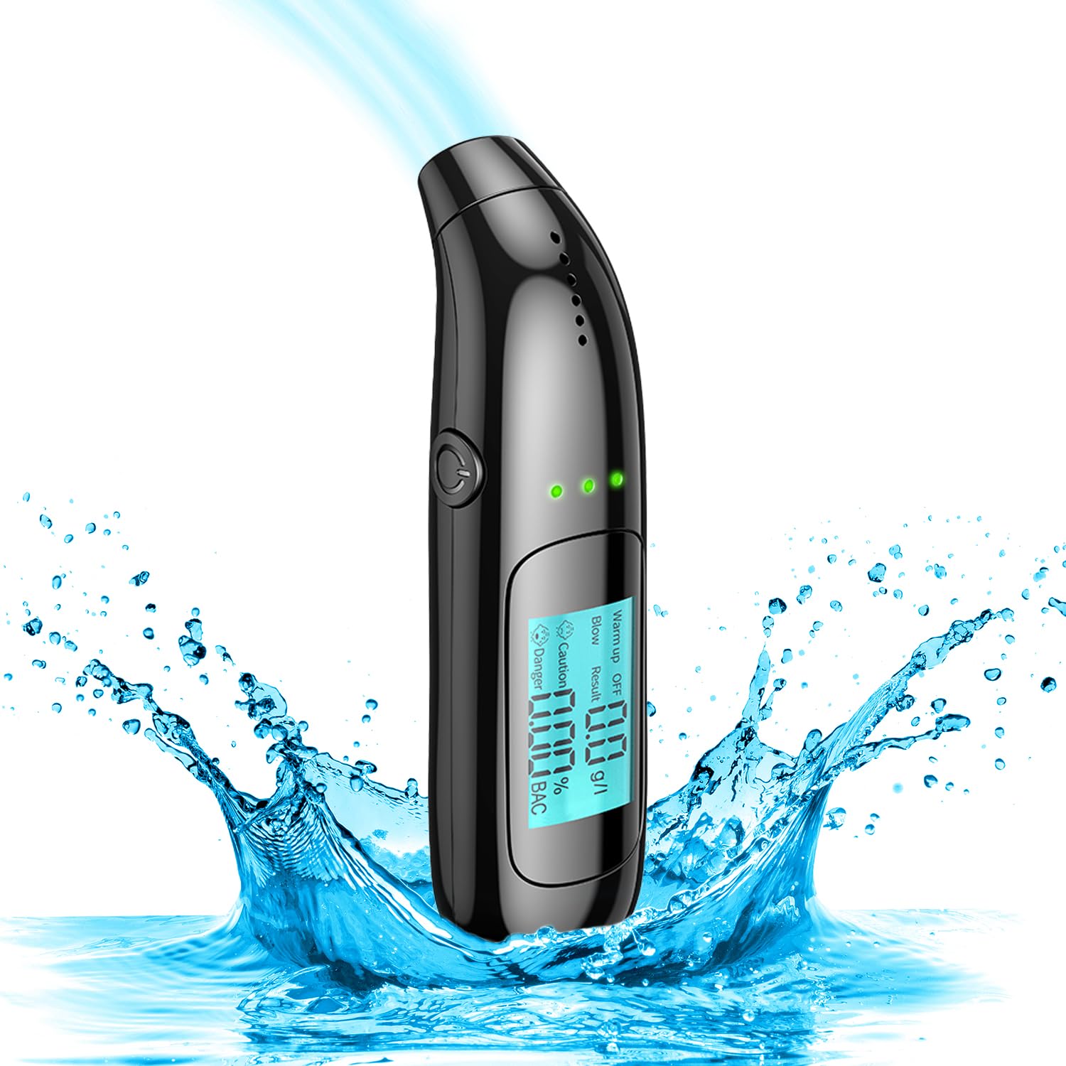 Alcoholímetro Homologado dgt, Alcoholímetro Portátil Certificado Profesional Digital Recargable por USB Alcoholimetro Sensor semiconductor A7