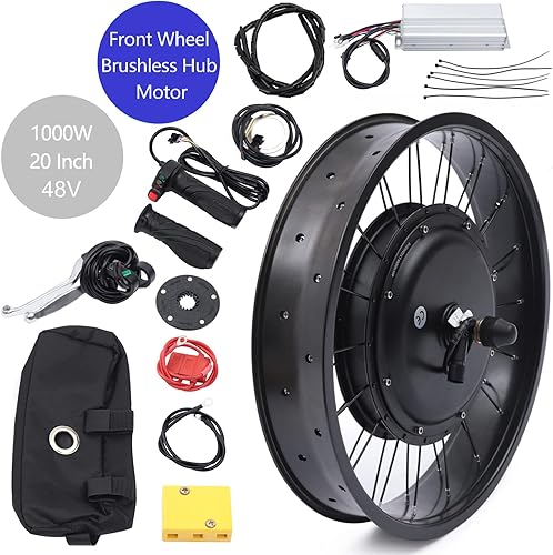 Miniatura 8 de Kit de conversión de bicicleta eléctrica, motor de rueda delanteratrasera, sin escobillas y sin engranajes, kit de conversión de bicicleta eléctrica