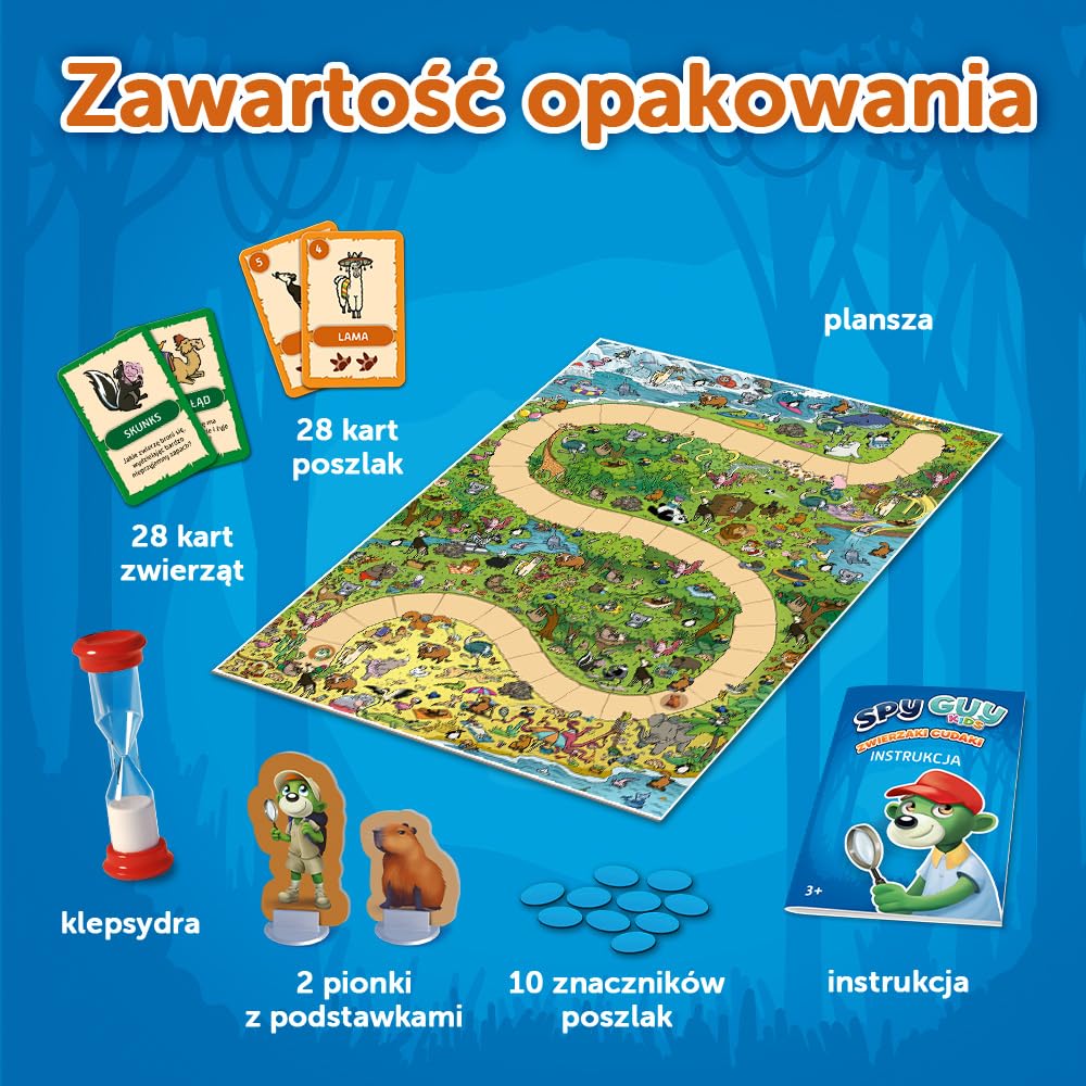 Trefl - Spy Guy Kids: Zwierzaki Cudaki - Kooperacyjna Gra Detektywistyczna dla Najmłodszych, Rodzinna Planszówka, Szukanie Poszlak, dla Dzieci od 3 lat