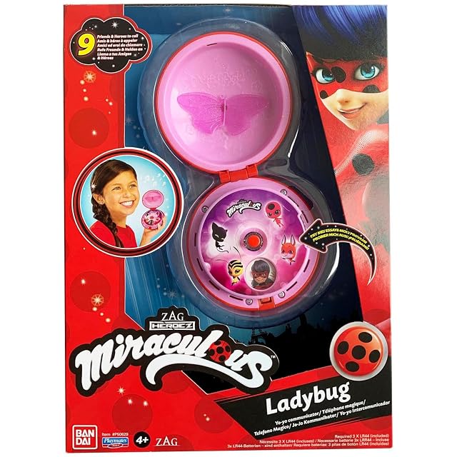 Foto 2 de 7 de Bandai - Miraculous Ladybug - teléfono mágico - para disfrazarse de mariquita o accesorio de juego de rol