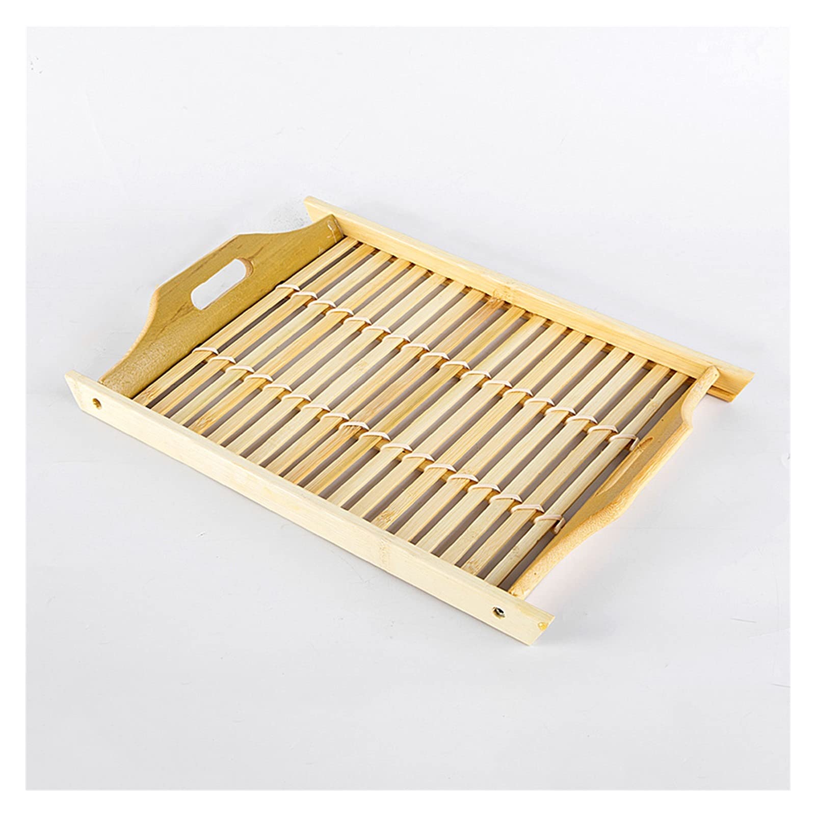 Bandeja para Servir Bandeja de Mesa de café Decorativa Bandeja de Servicio de Madera for Desayuno Café Postre Rectangular Moderno Madera construcción Bandeja/Bandejas ( Size : Small )