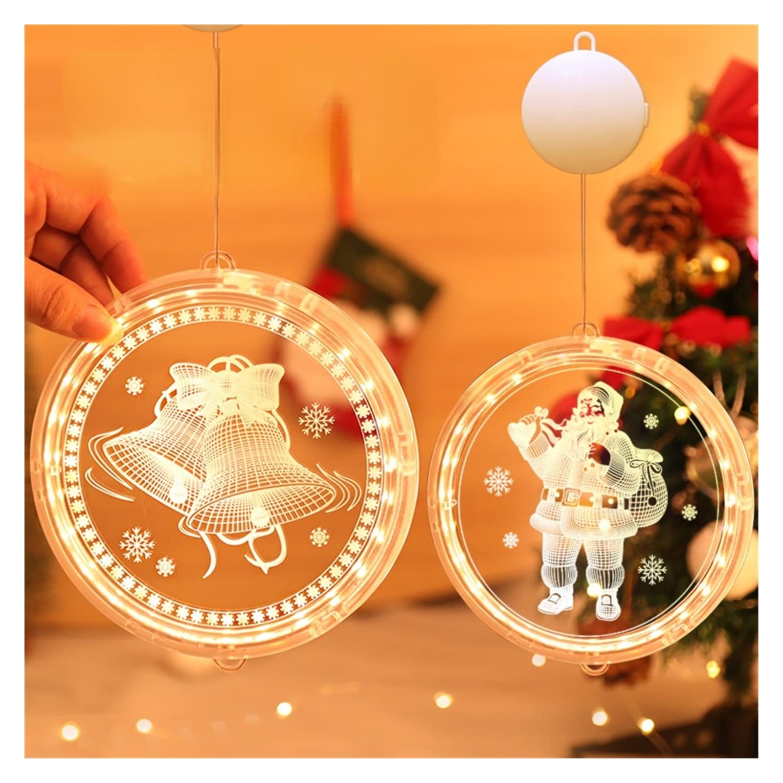 Decorazioni Natalizie Luci a Batteria a LED Decorazione Natalizia Piccola Lanterna luci Stringa luci Stella luci stellaria Decorazione della Sala Vacanze luci di Halloween Luci di Stringa di Natale (