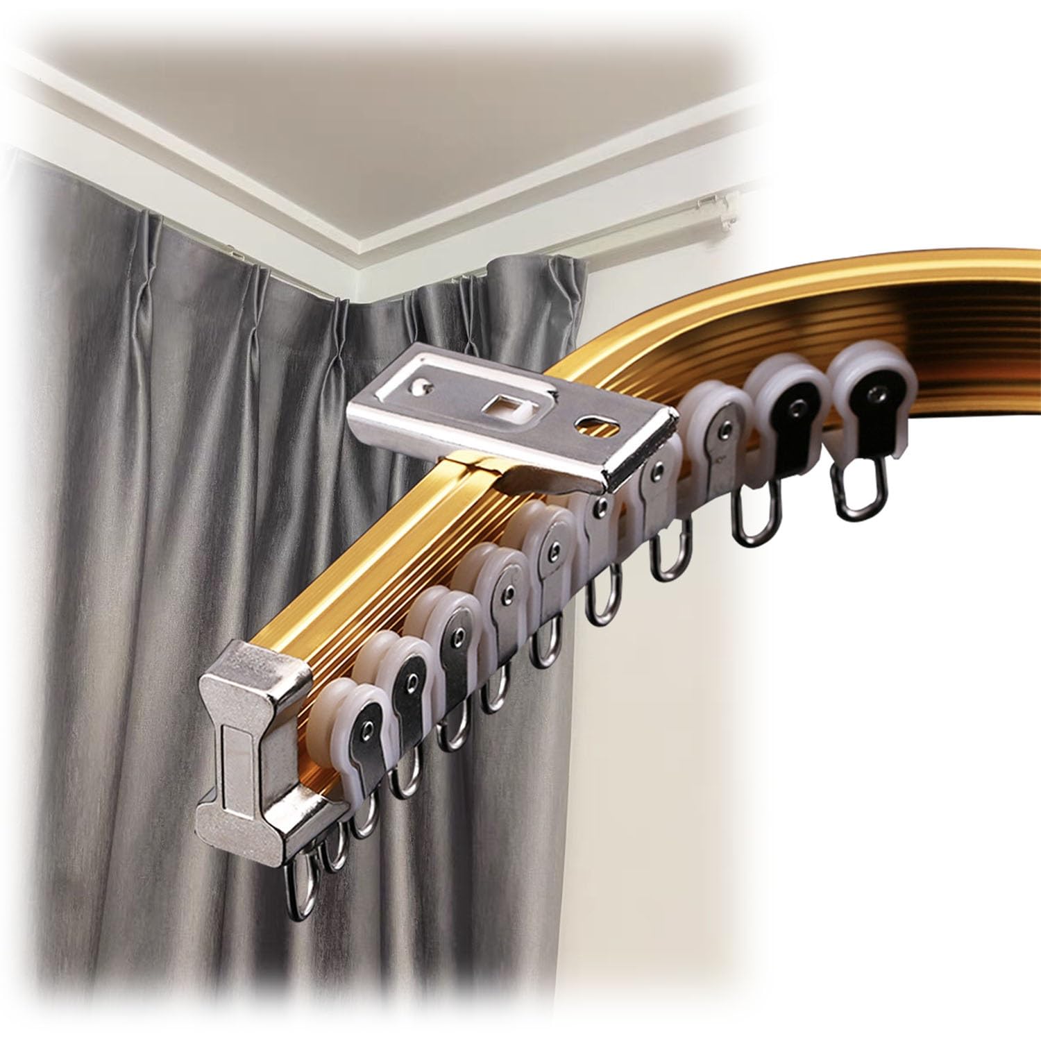 Rail flexible aluminium de 16,7 m pour créer un coin bureau ou chambre