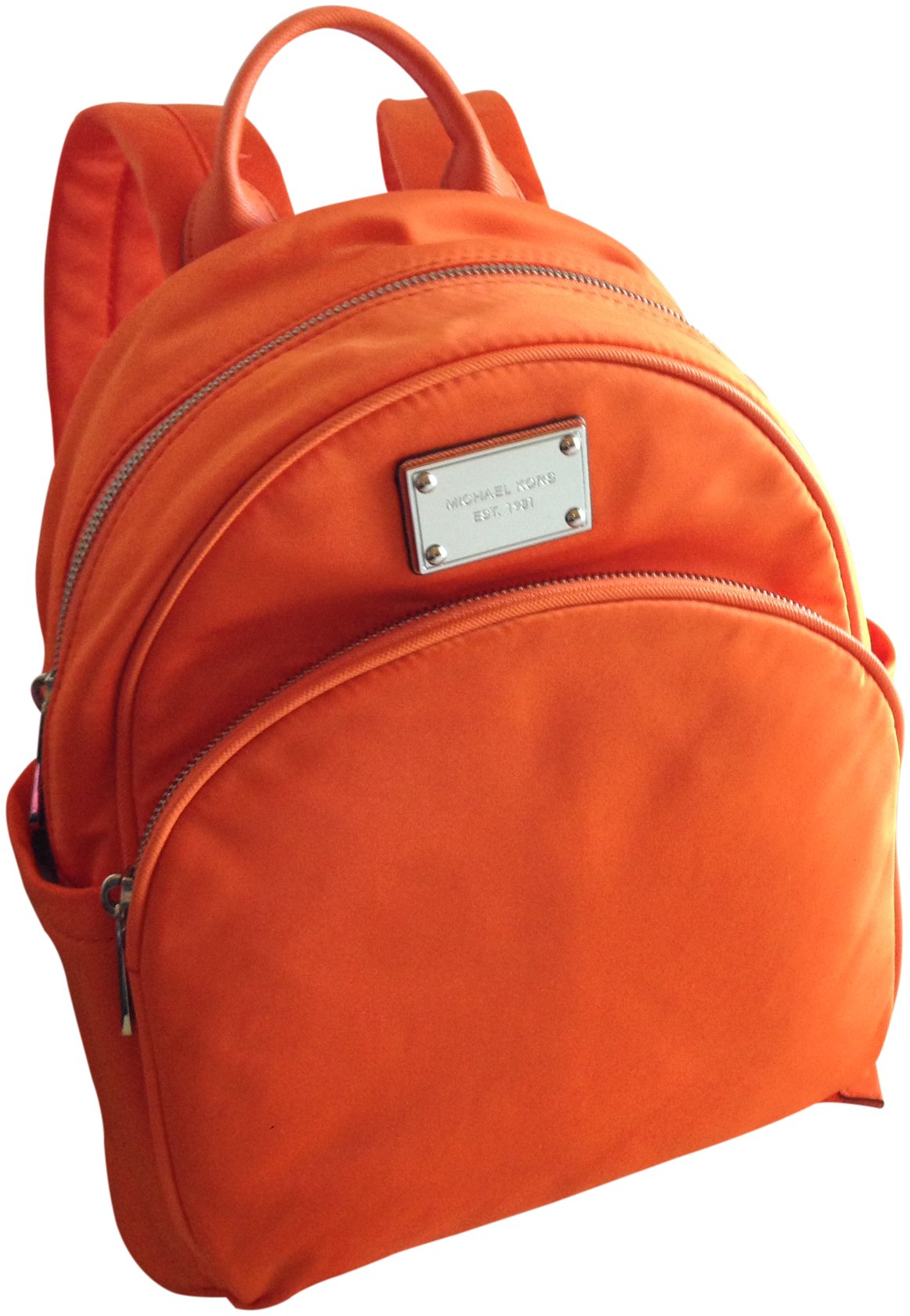 Michael Kors Jet Set Small Nylon Backpack Tangerine Orange  display picture 2