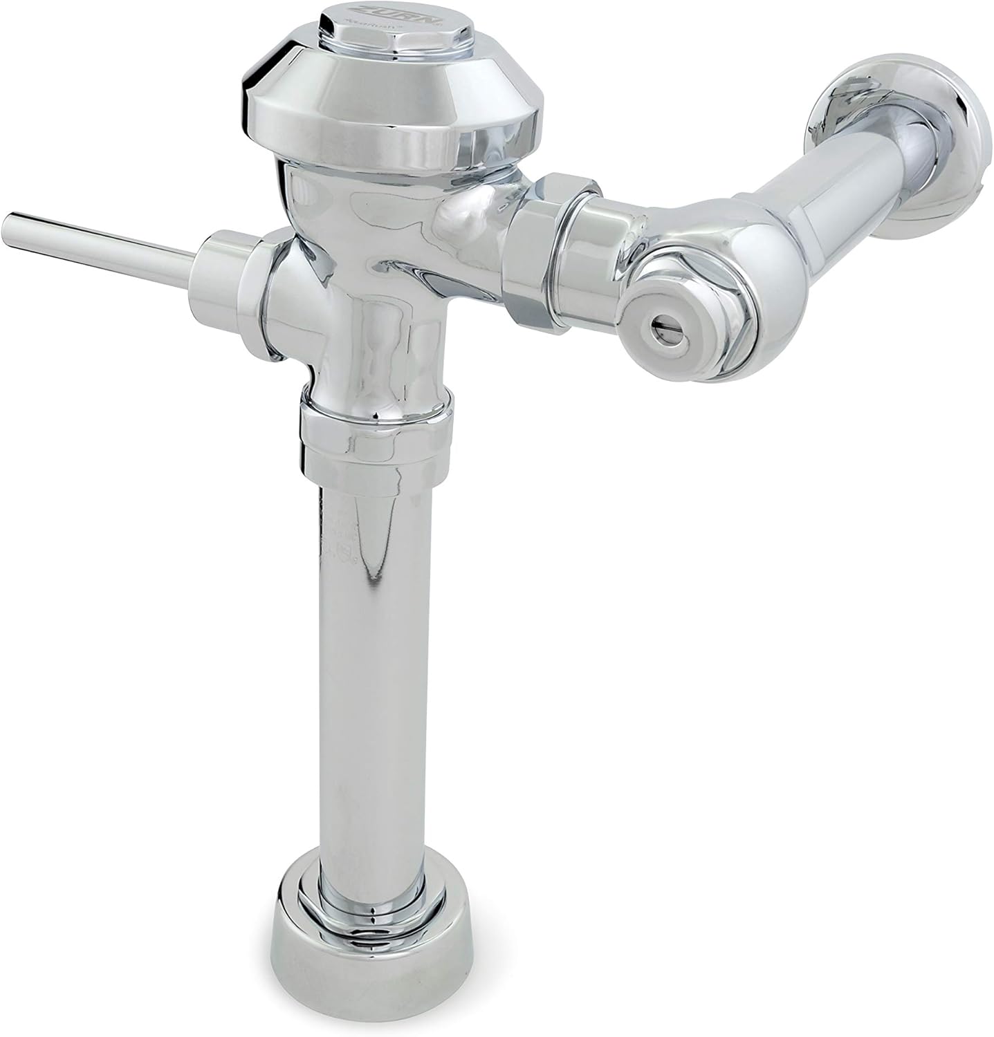 Zurn Z6000-YB-YC Aquaflush Exposed Manual Diaphragm Flush Valve with 3.5 GPF, Sweat Solder Kit, Cast Wall Flange in Chrome