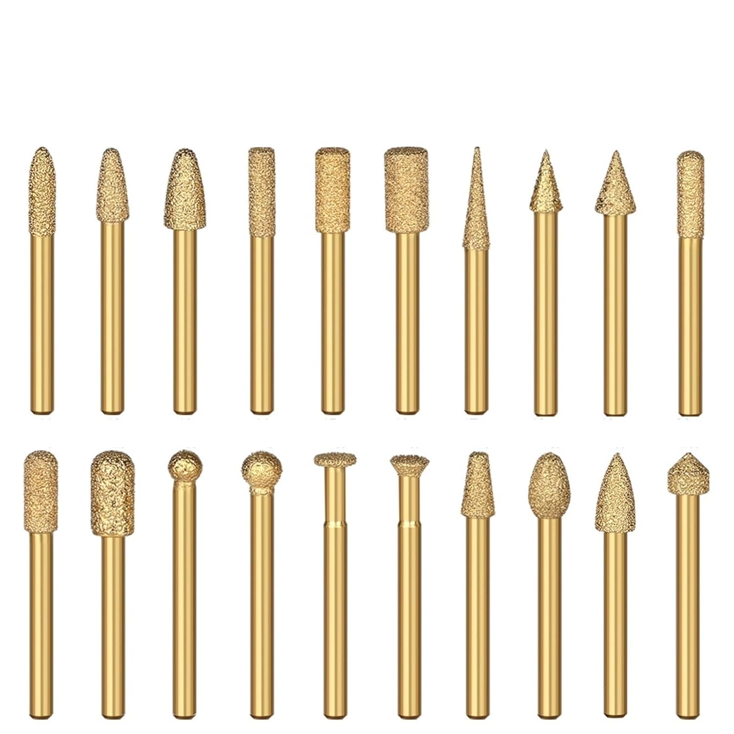 Vacuum Burr Head Grinding Rotary File Bits 1Pcs(6x8mm NO.8)