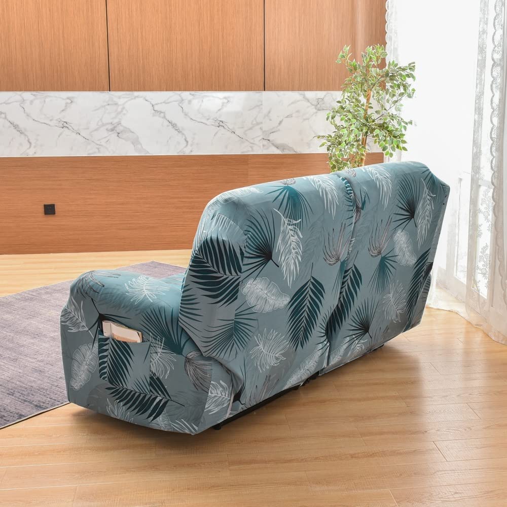 1/2/3 Places Housse de Fauteuil Relax Extensible, Housse de Fauteuil Relax Inclinable Electrique, Couverture de Chaise Canapé Relax avec Poche,Protecteur pour Fauteuil Inclinable ( Color : #25 , Size