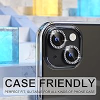 Vista 4 de Choiche Compatible para iPhone 15/iPhone 15 Plus Protector de Lente de Cámara Brillante, Vidrio Templado 9H Cubierta de Cámara Protector de Pantalla