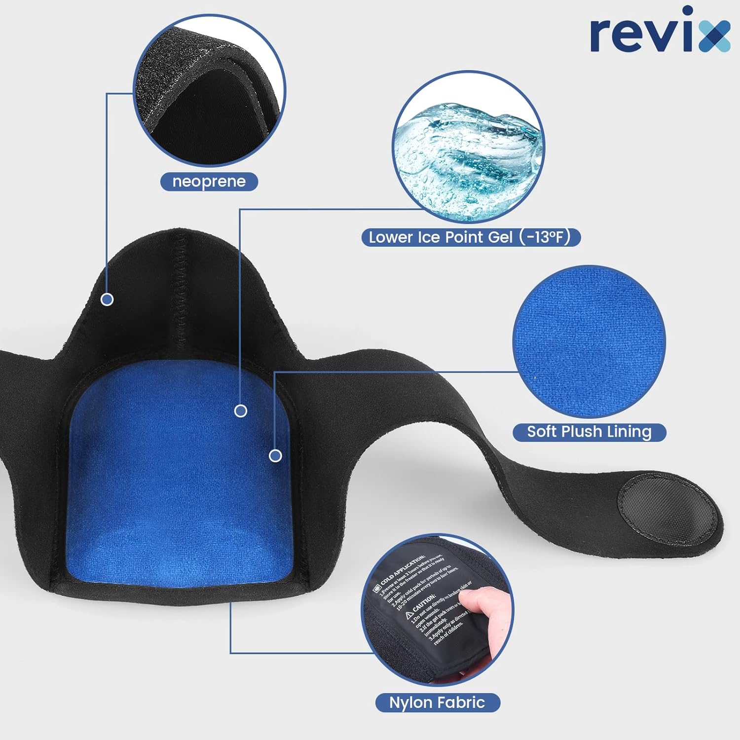 REVIX Heel Ice Pack Wrap, Reusable Hot & Cold Therapy Gel Pack for Heel Spurs, Targeted Relief for Heels and Foot Discomfort (Not for Ankle) - Image 3