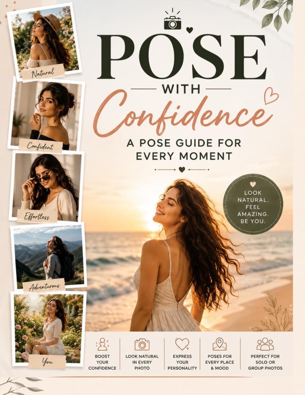 Pose with Confidence A pose guide for every moment: Easy-to-Follow Pose Ideas for Every Moment, Every Place, and Every You / Simple • Natural • Effortless Poses for Every Occasion