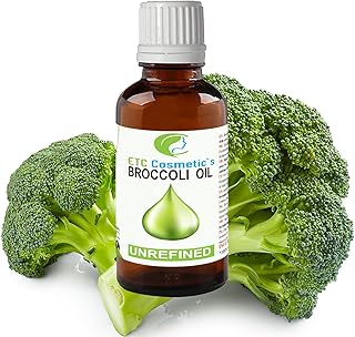 Huile de graines de brocoli - 25 ml, vierge pressée à froid, pour la peau et les cheveux, 100% pure