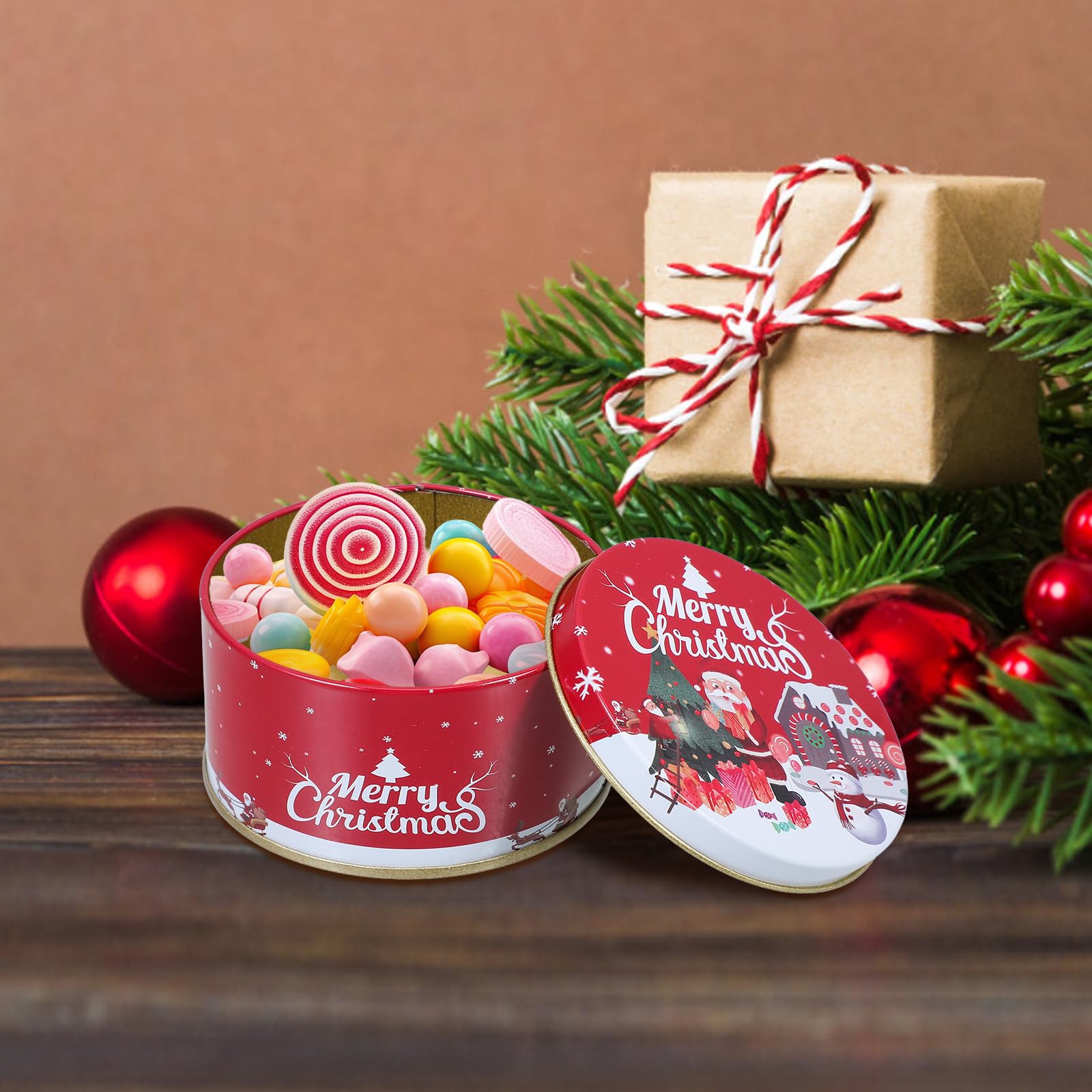 DOITOOL 24Pièces Boîtes de Stockage de de Noël Décors de Noël Boîtes à pour Biscuits et Petits