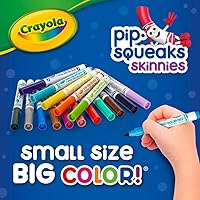Vista 5 de Crayola Marcadores lavables Pip-Squeaks Skinnies, 16
