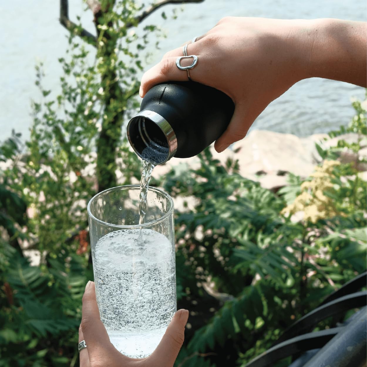 Portable Soda Maker for Hydro Flask Standard Mouth - Sparkling Water Maker | On-Bottle Carbonator | Refillable CO2 Capsules