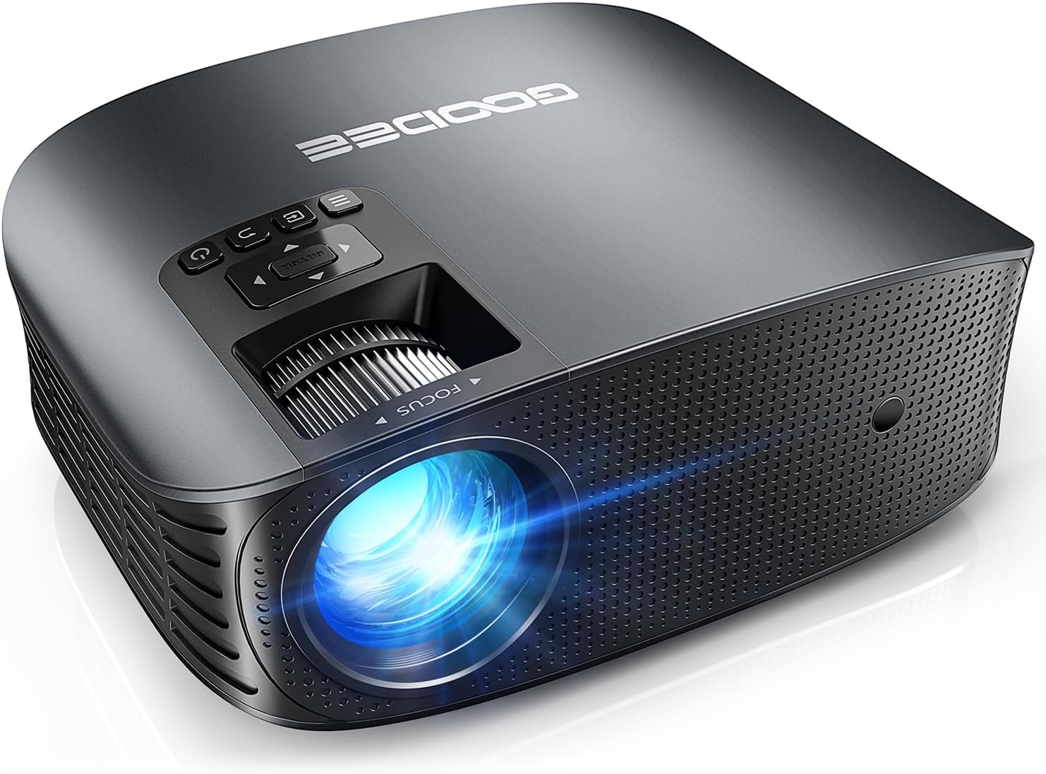 GooDee Projector 4K with WiFi and Bluetooth Supported, FHD 1080P Mini Projector for Outdoor Moives, 5G Video Projector for Home Theater Dolby Audio Zoom Portable Projector TV Stick PPT (YG600 Plus)