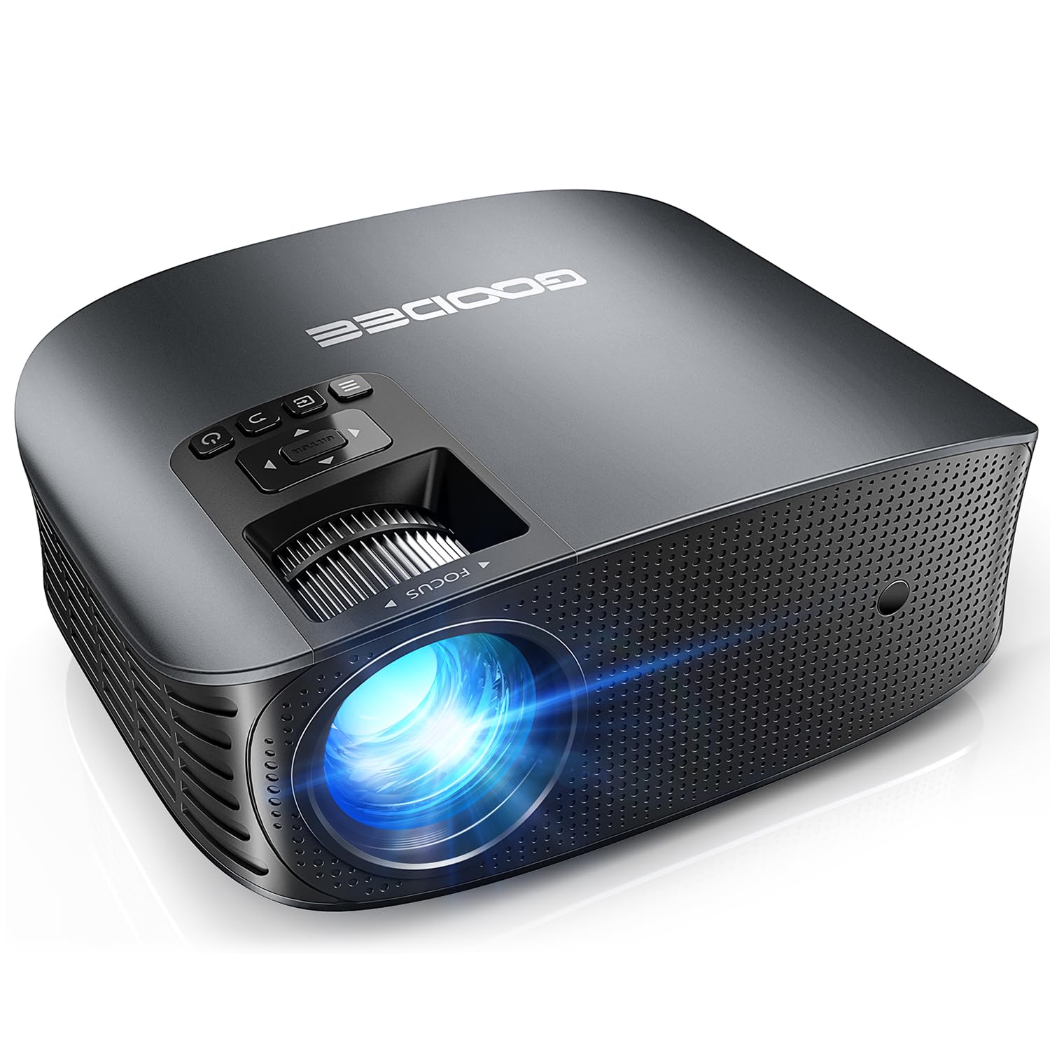 GooDee Projector 4K With WiFi And Bluetooth Supported, FHD 1080P Mini Projector For Outdoor Moives, 5G Video Projector For Home Theater Dolby Audio Zoom Portable Projector TV Stick PPT (YG600 Plus)