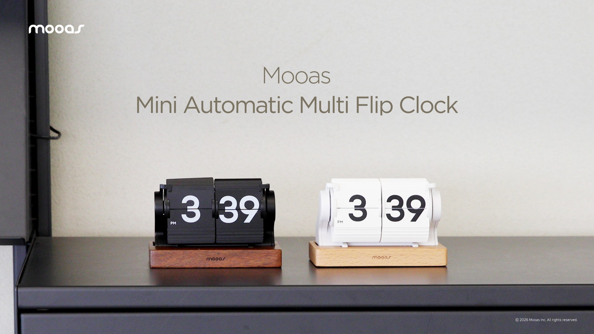 Amazon.com: mooas Automatic Mini Flip Clock, Rechargeable, Timer