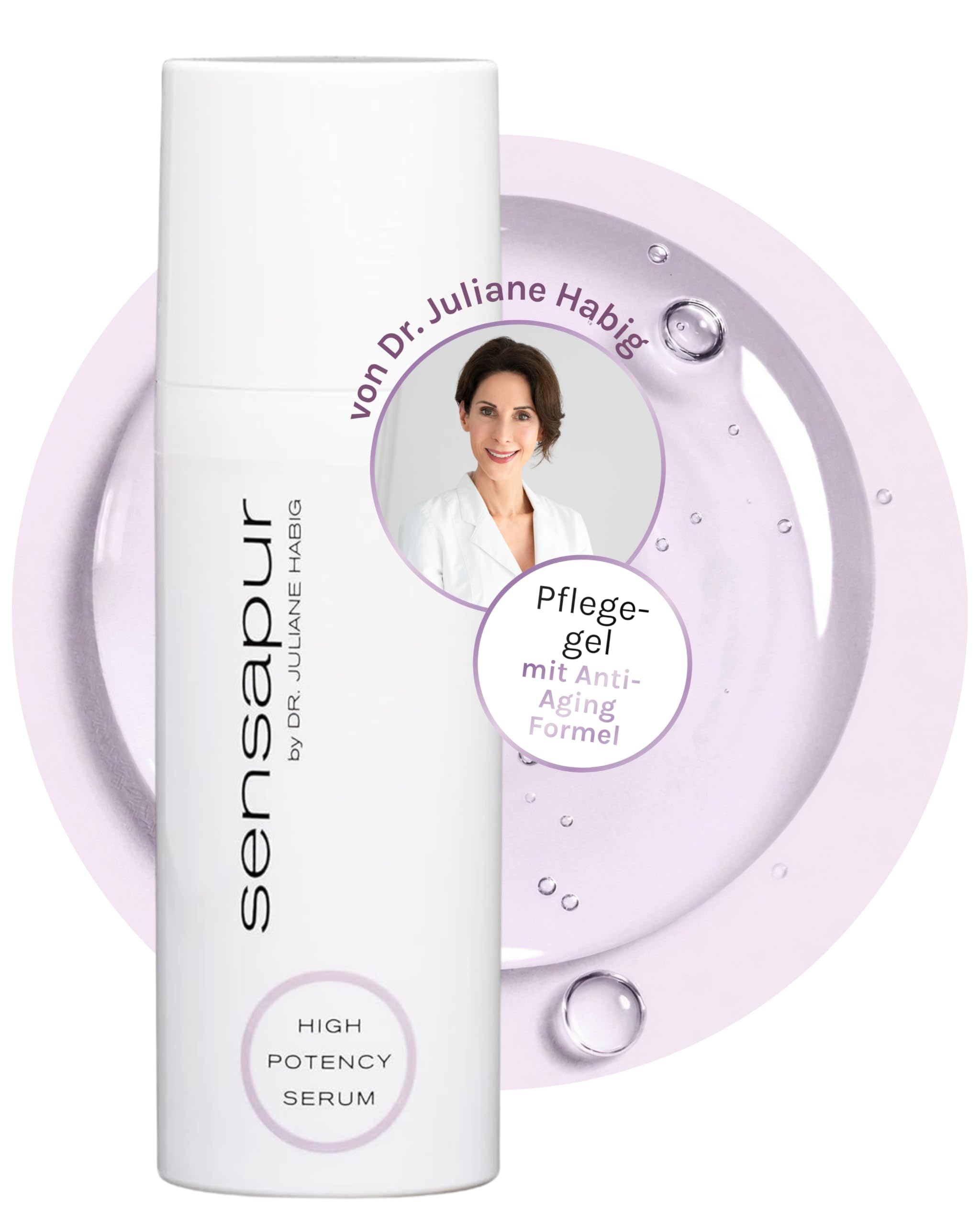 High Potency-Serum 50 ml I Anti-Aging Niacinamid, Vitamin C & Hyaluron Serum | Tag & Nacht I Feuchtigkeitsserum gegen Falten I High-Tolerance Formel für alle Hauttypen & empfindliche Haut