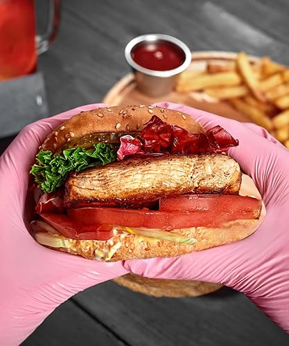 Miniatura 9 de PROMEDIXP Nitrile Gloves 100Pcs 400PcsGloves Disposable Latex FreeDisposable Gloves for HousehodeFood safe Caja negra de 100, Black Box of 400, Caja