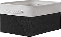 Vista 73 de TheWarmHome - Canasta de lona plegable con asas para almacenar y organizar estantes, ropa, juguetes o armario, ideal para regalo, tamaño pequeño, 12