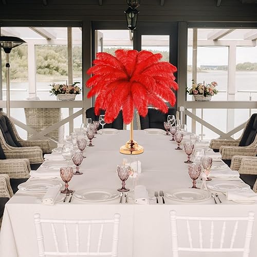 Miniatura 6 de 80 plumas de avestruz naturales grandes de 14 a 16 pulgadas a granel para manualidades, boda, fiesta, centro de mesa, jarrón