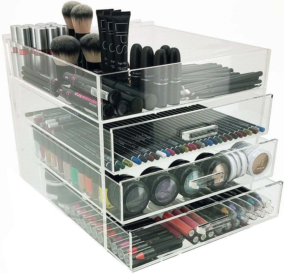 OnDisplay 4 Tier Acrylic Cosmetic/Makeup Organizer