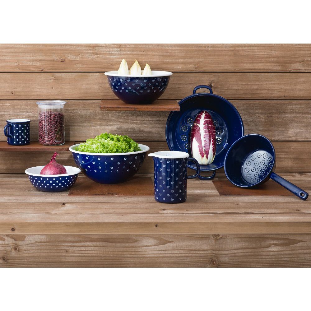 Riess Country - Dirndl Covered Casserole 20 cm, Diameter- Blue, 1.6 Litres - Image 2