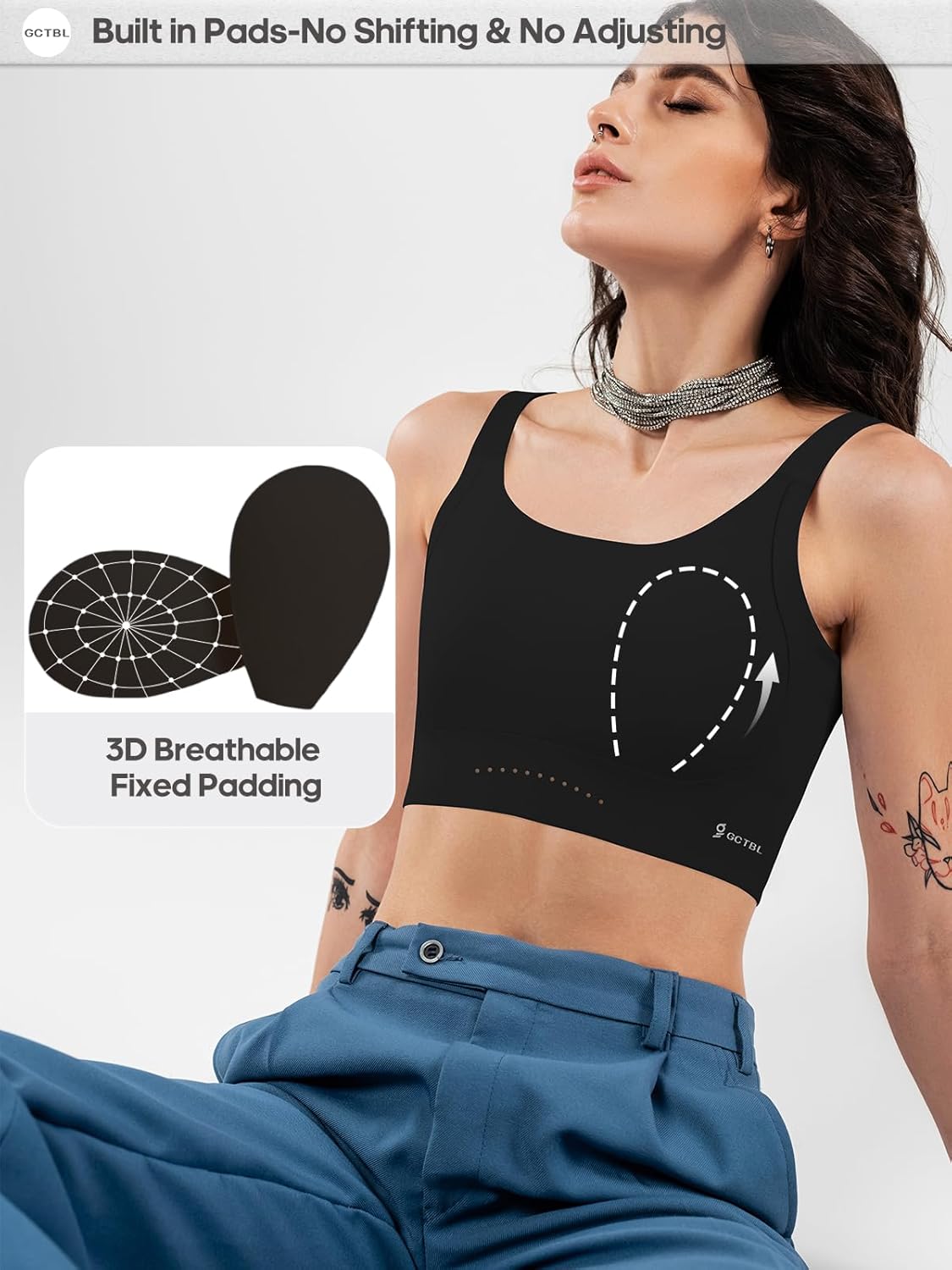 Chest Binder Transgender FTM Binder Women Trans Binder Bra Light Compression Breast Binder Tank Top - Image 4