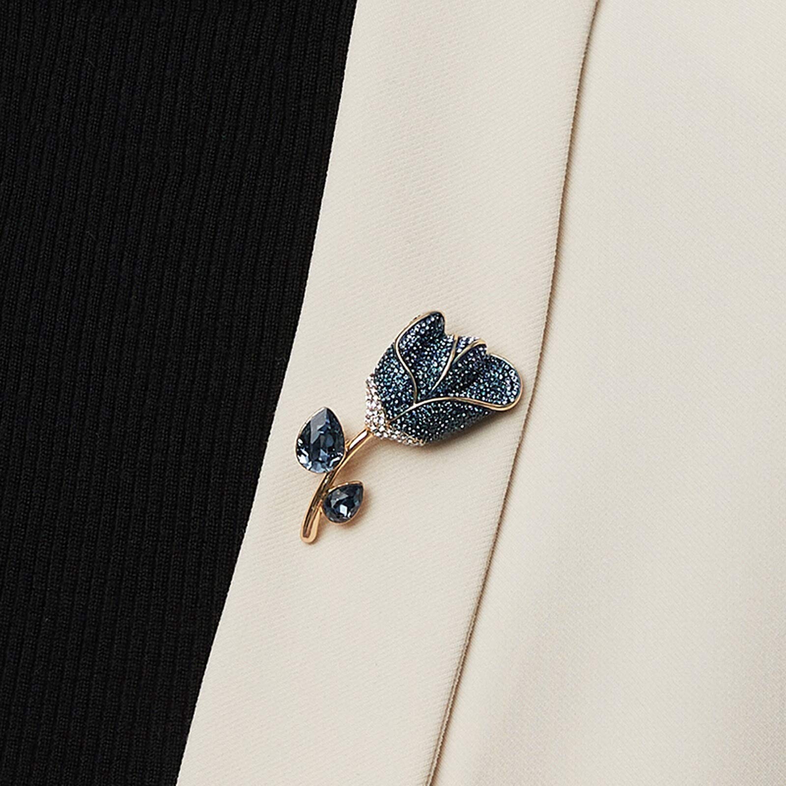 Broche para Mujer, Broche de Flor de Rosa, Accesorios de Ramillete de Moda para Mujer, Broche de Traje de Abrigo, Hermoso Broche de Flor de Rosa, para Regalo de cumpleaños para Esposa Broches
