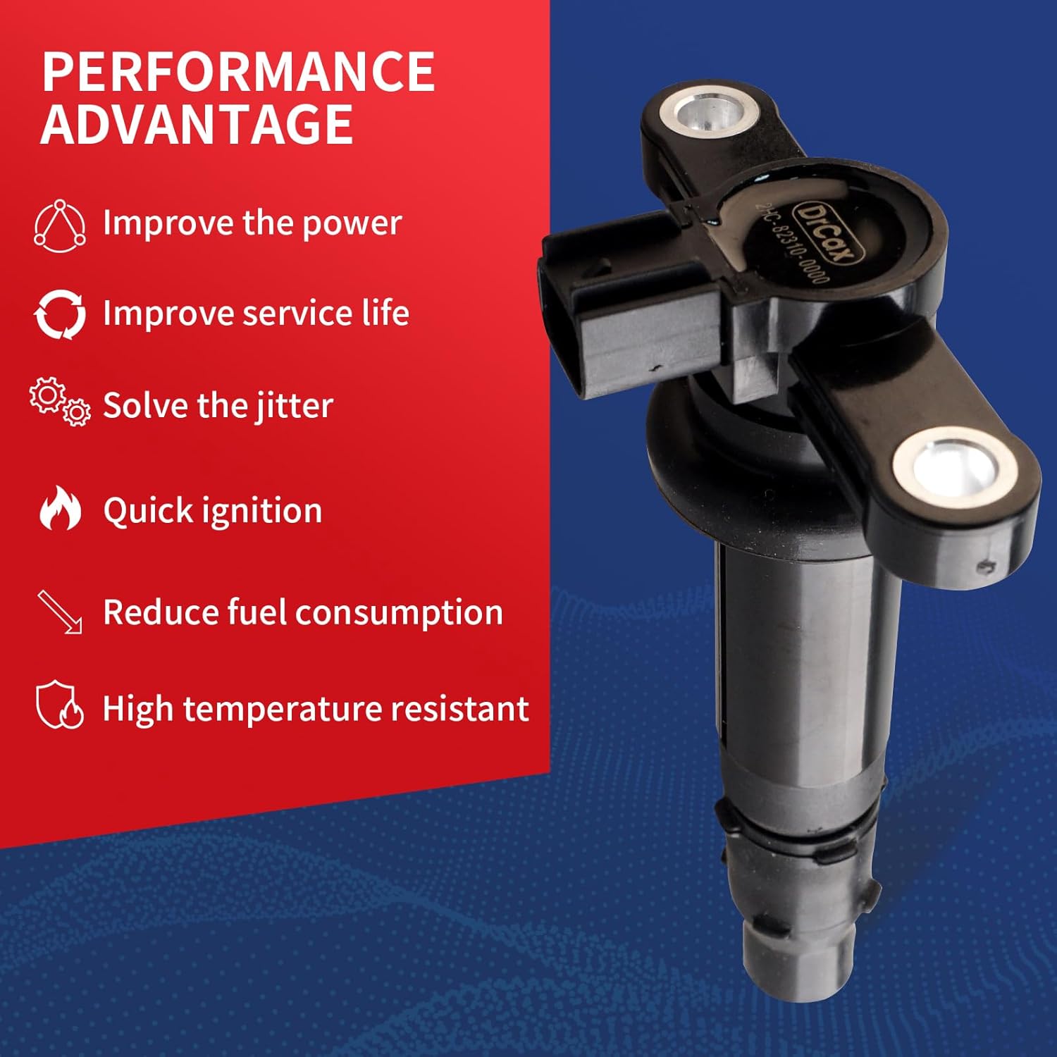 OEM Ignition Coil F6T577 Compatible with Yamaha YXZ 1000 R EPS/SS/SE 2016-2019 Replaces 2HC-82310-00-00-1 Pack
