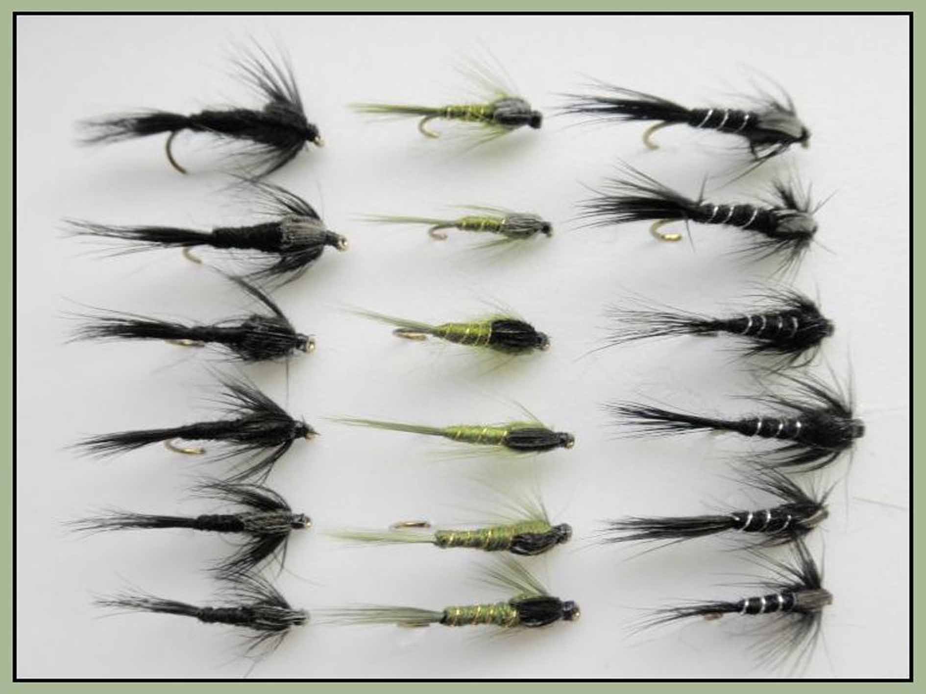 Pack De 18 Moscas Para Trucha Con Cabeza Dorada - Ninfas Para Pesca En Agua Dulce - Tallas 10/12