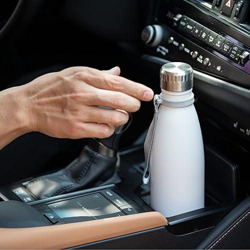 Miniatura 6 de koodee Botella de agua aislada, paquete de 2 botellas de agua de acero inoxidable de doble pared al vacío, botella térmica de viaje a prueba de