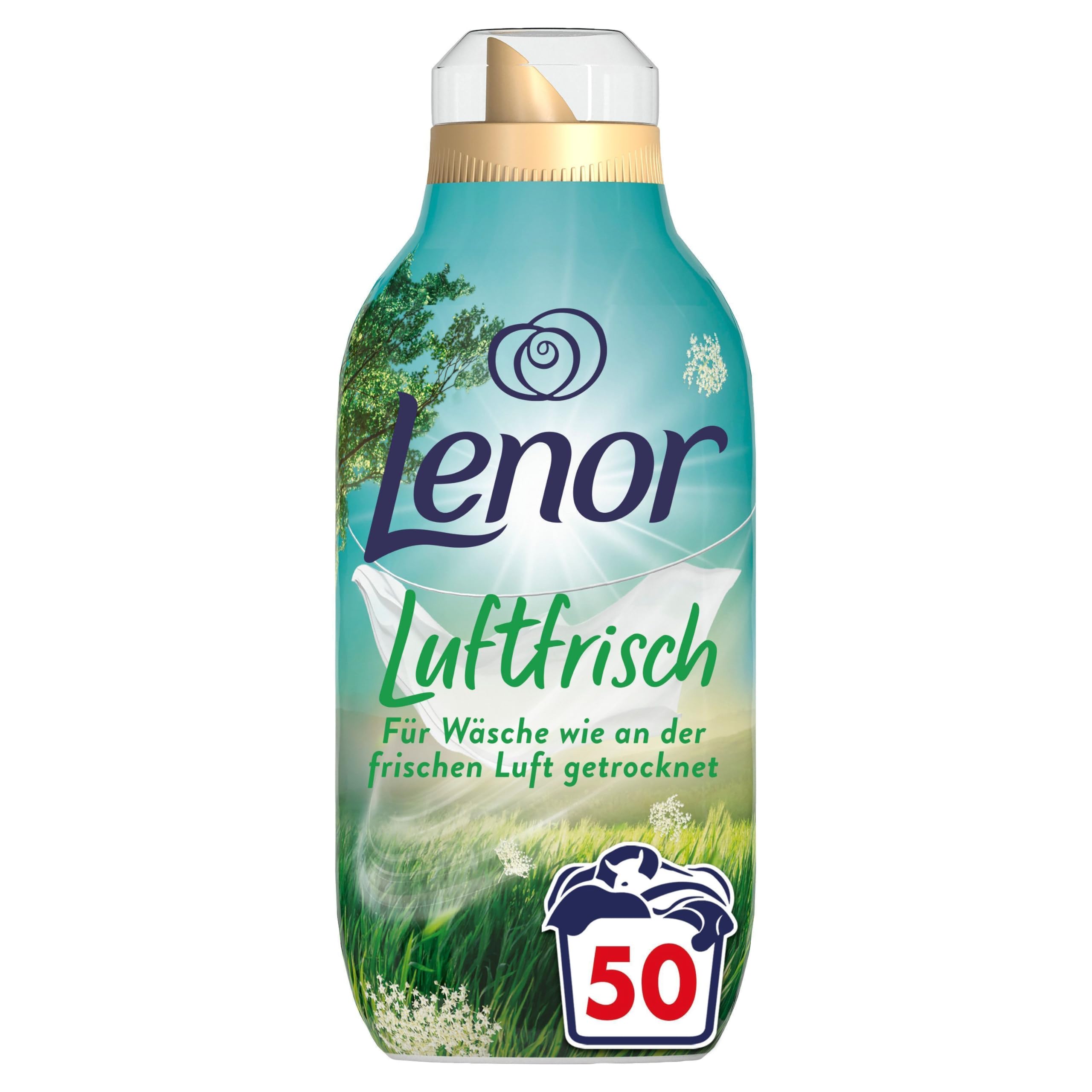 Lenor Luftfrisch Weichspüler Landwiese 50 Waschladungen 700ml – Für Wäsche Wie An Der Frischen Luft Getrocknet