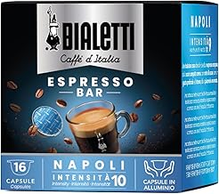 Bialetti Caffè d'Italia Napoli Espresso Bar, Intensity 10, Pack of 16