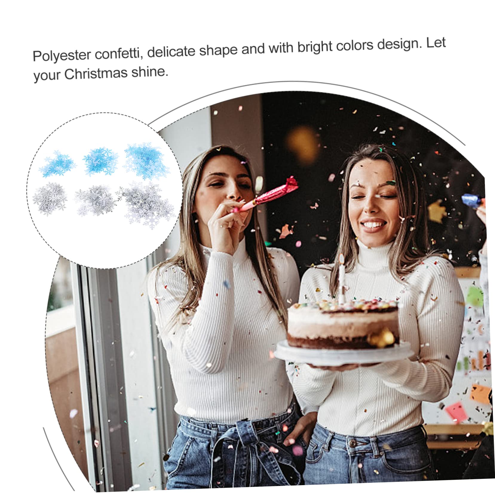 Ciieeo 3piezas Confetti De Para Fiestas Decoración De Mesa Para Bodas Cumpleaños y Celebraciones Navideñas