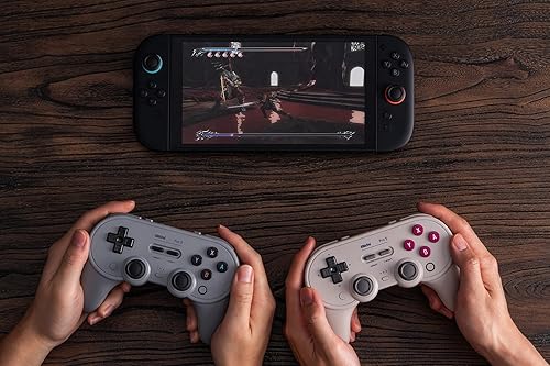 Miniatura 6 de 8BitDo Pro 3 Bluetooth Controller for SwitchSwitch 2 TMR Joysticks, Swappable ABXY Buttons, Pro Back Buttons, Charging Dock, Hall Effect Triggers,