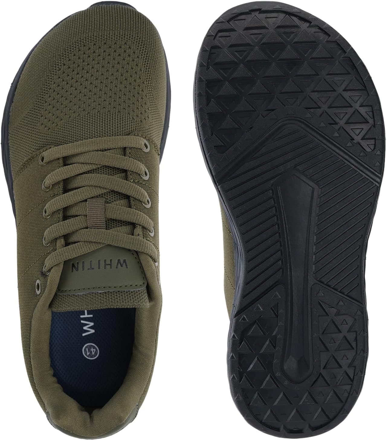 WHITIN Men's Wide Toe Box Walking Shoes + Zero Drop with Non-Slip Rubber Outsole - Image 5