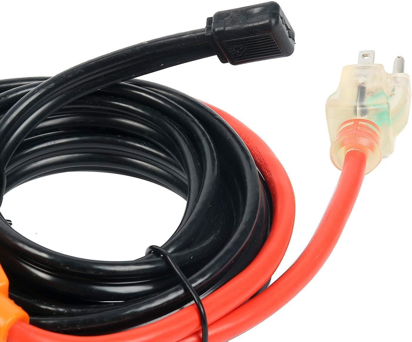 Cold Weather Pipe and Valve Heating Cable with Built-in Thermostat (3 Feet)