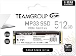 TEAMGROUP MP33 512GB SLC Cache 3DNAND TLC NVMe PCIe Gen3x4 M.2 2280 Internal SSD R/W up to 1700/1400 MB/s Compatible w/Laptop&Desktop TM8FP6512G0C101