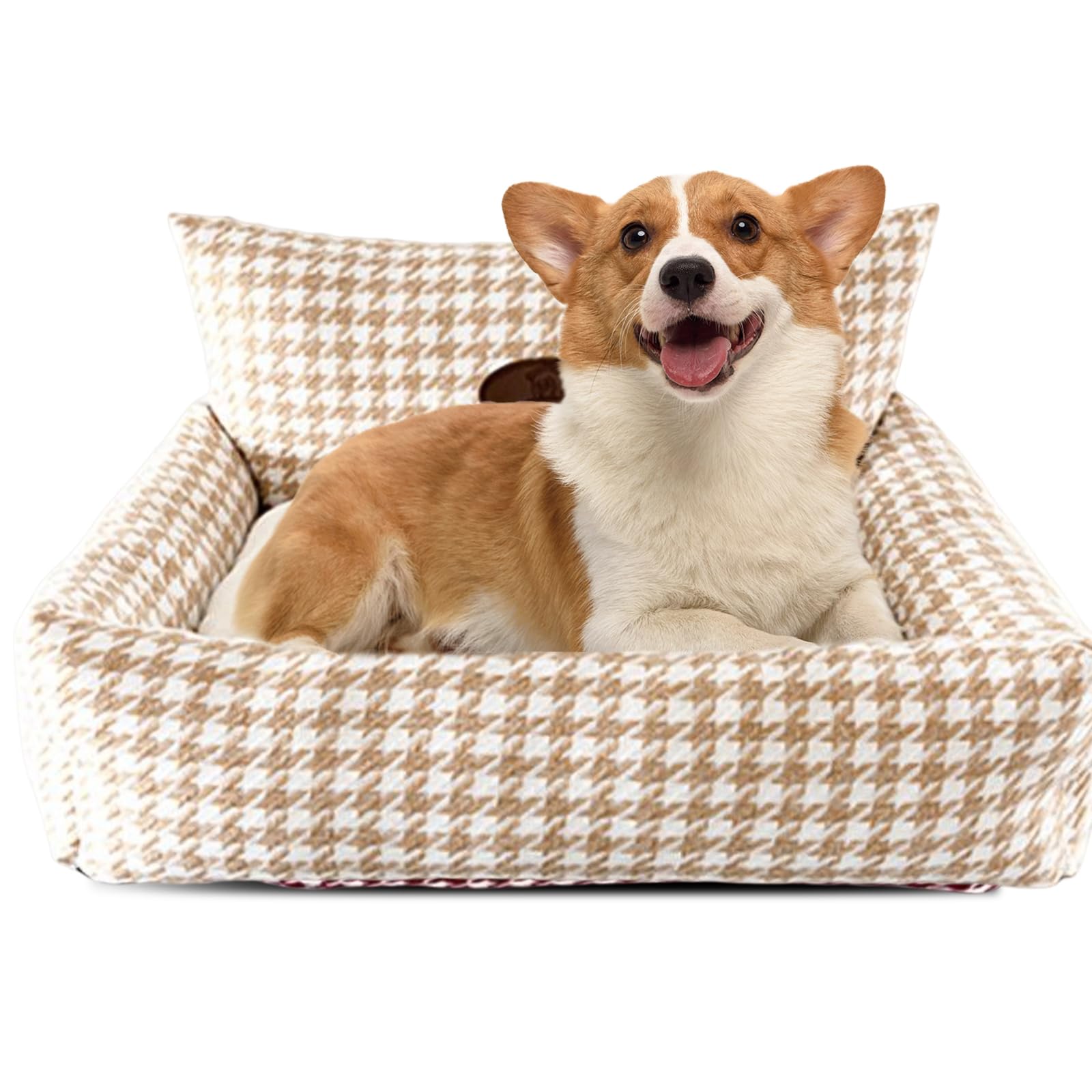 PETCUTE Cama para Perros Medianos y Grandes,Super Cómoda Cama para Mascotas con Fondo Antideslizante,Cama Perro con Funda Desenfundable y Lavable,Súper Suave,Cama de Perros y Gatos