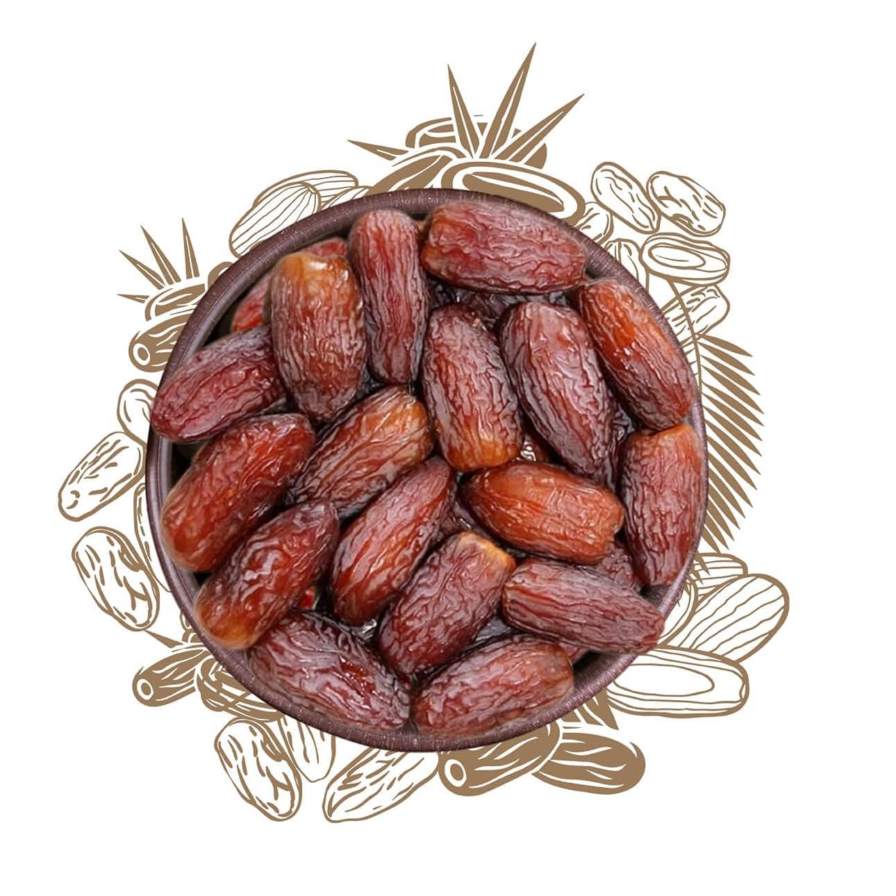 Sunnah Shop® jumbo Medjool Dates 300 g from Palestine - Medjoul Dates Delight | Honey Sweet from Fresh Harvest | Unique Caramel Flavour | 100% Natural | No Additives | Vegan