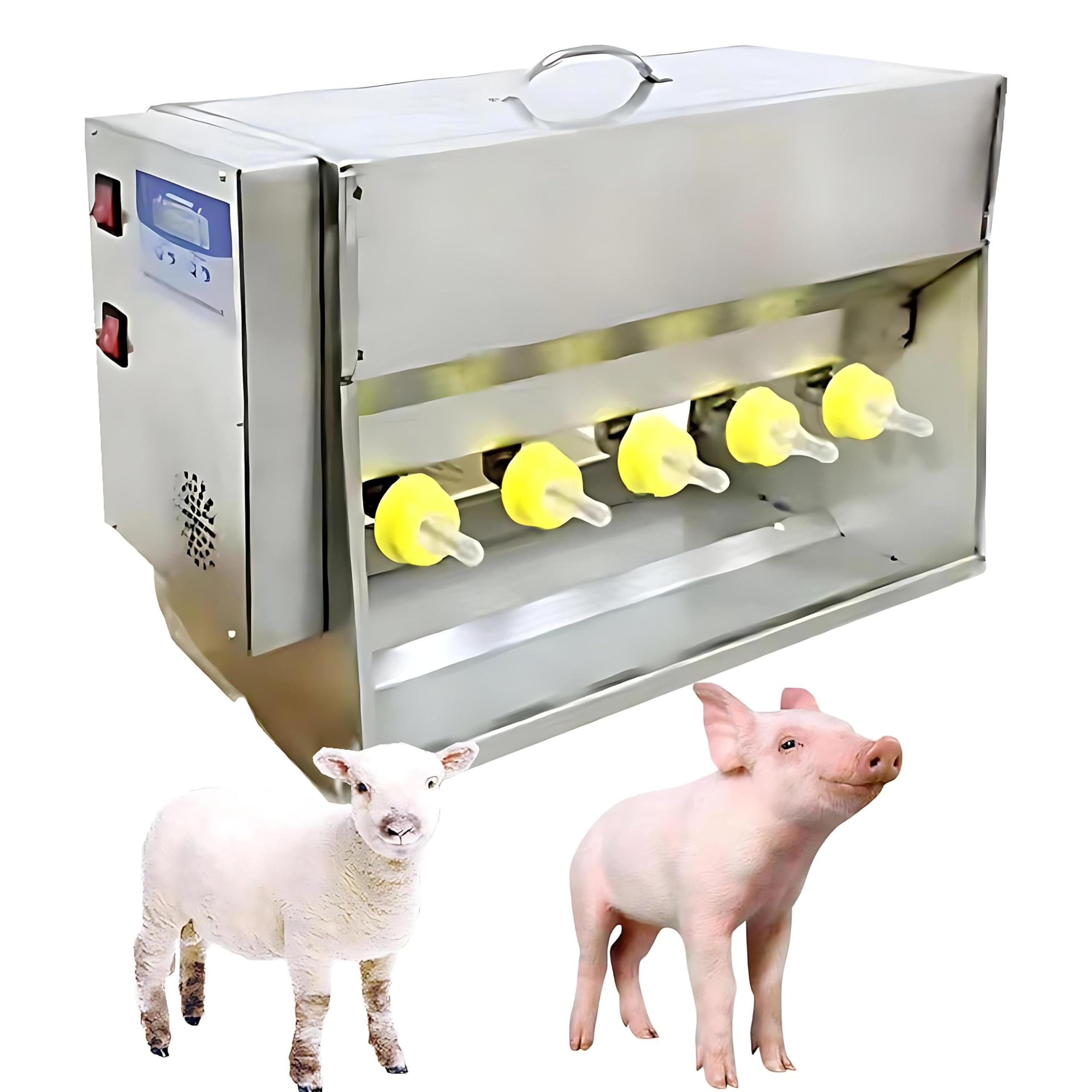 Mangiatoia per suinetti in acciaio inossidabile con foro per la sorgente sonora, macchina automatica per l'agitazione del latte, impedisce ai suinetti di correre, ideale per uso agricolo