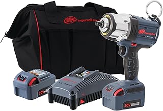 Ingersoll Rand W7152P-K22 1/2" 20V Cordless Impact Wrench 2 Battery Kit, 1500 ft-lb Torque, Pin Retainer, Pistol