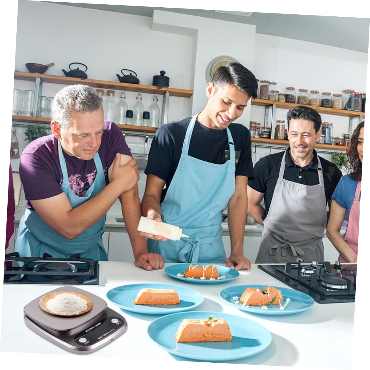 PRETYZOOM Balance Cuisine Numérique en Acier Inoxydable, Précision 10 Kg/1 G, Légère, Cuisine et Bijoux
