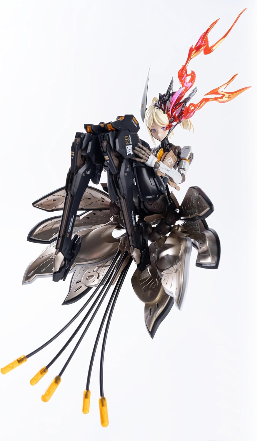 LEBOO HEMOXIAN 1/10 Model Kit Assembly Action Figure -Mecha Musume, Rosa Project Star Flower Lily MK3, 7.87 in Collectible Mecha Collectible,Age 15 and Above